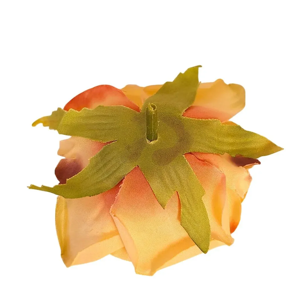 60 Peach Silk Rose Heads 3